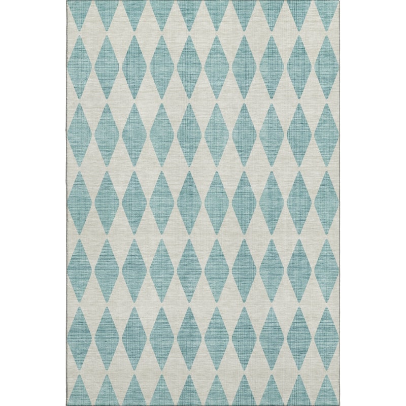 Premium Washable Super Soft Modern Diamond Mayfield Rug