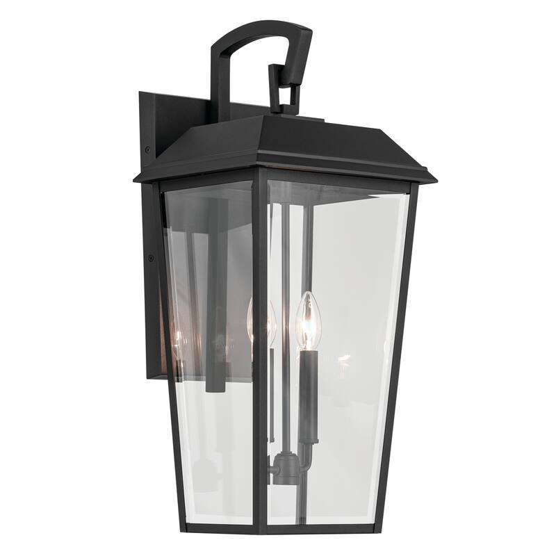 Kichler Lighting Mathus 24.25 in. 2-Light Outdoor Wall Sconce - 24.25 inch - Textured Black