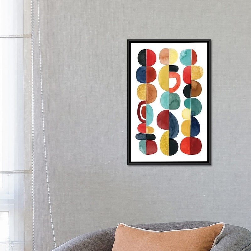 iCanvas "Midcentury Sunrise II" by Grace Popp Framed Canvas Print
