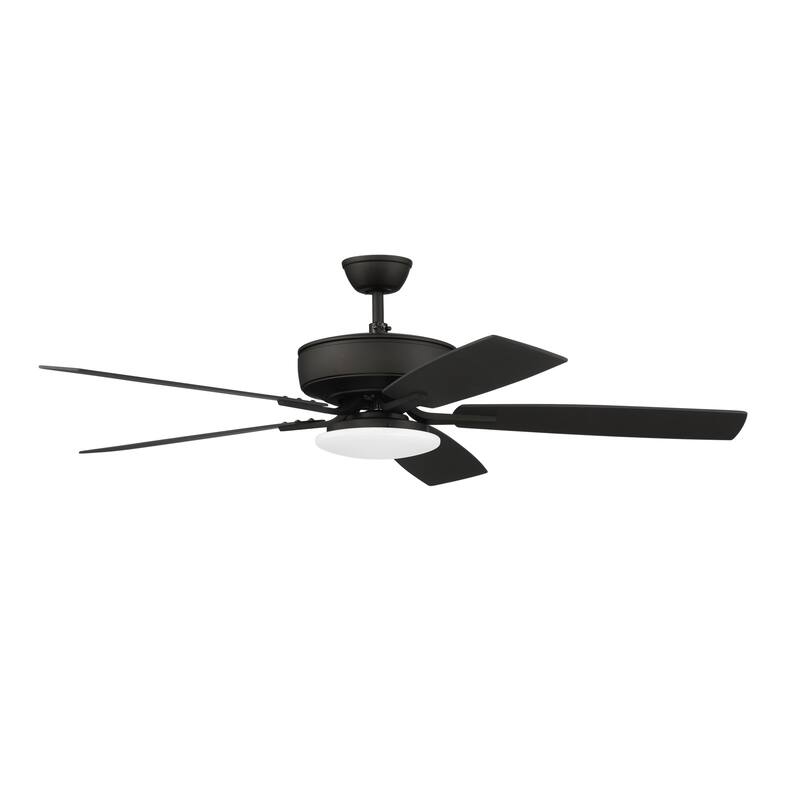 Craftmade Pro Plus 52" 5 Blade LED Ceiling Fan with Wall Control - Espresso / Walnut