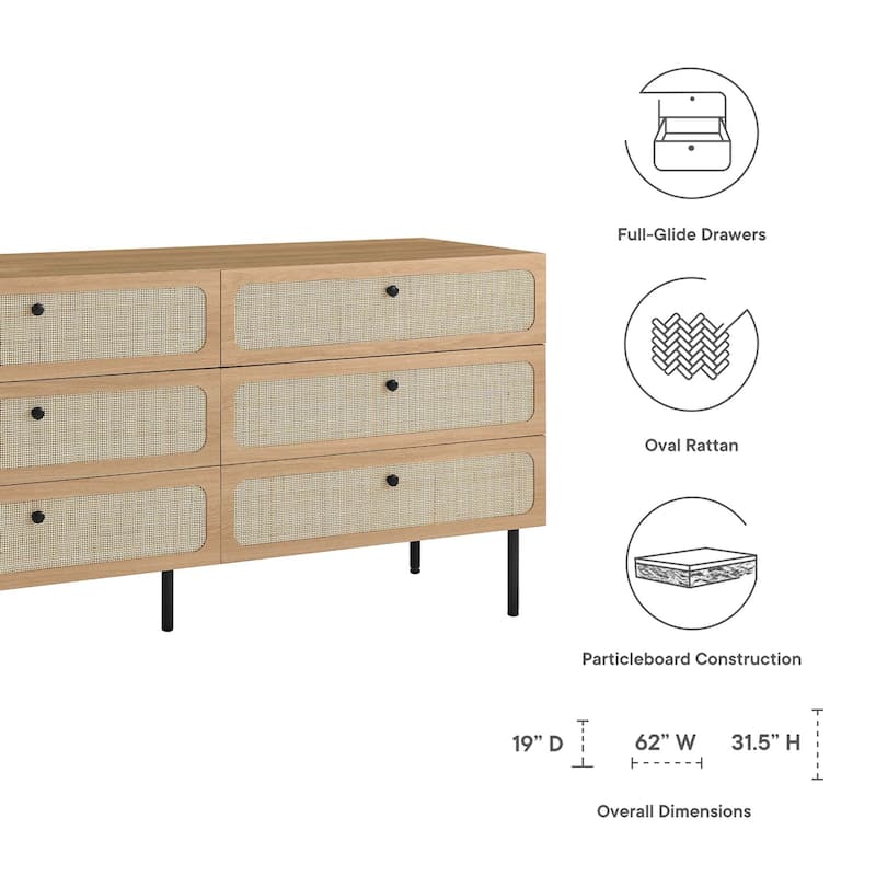 Chaucer 6-Drawer Dresser