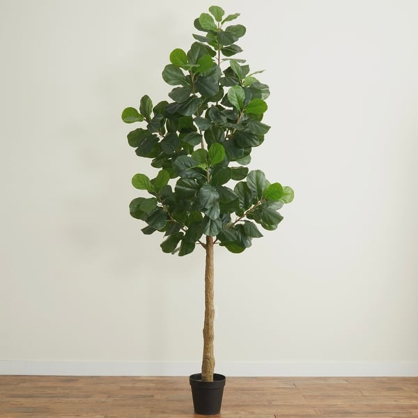 Nearly Natural 9' Artificial Fiddle Leaf Fig Tree