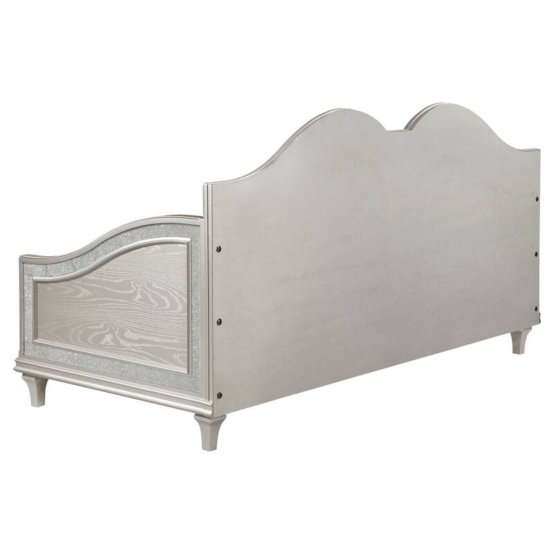 Aurelia Sliver Oak and Ivory Upholstered Twin Daybed