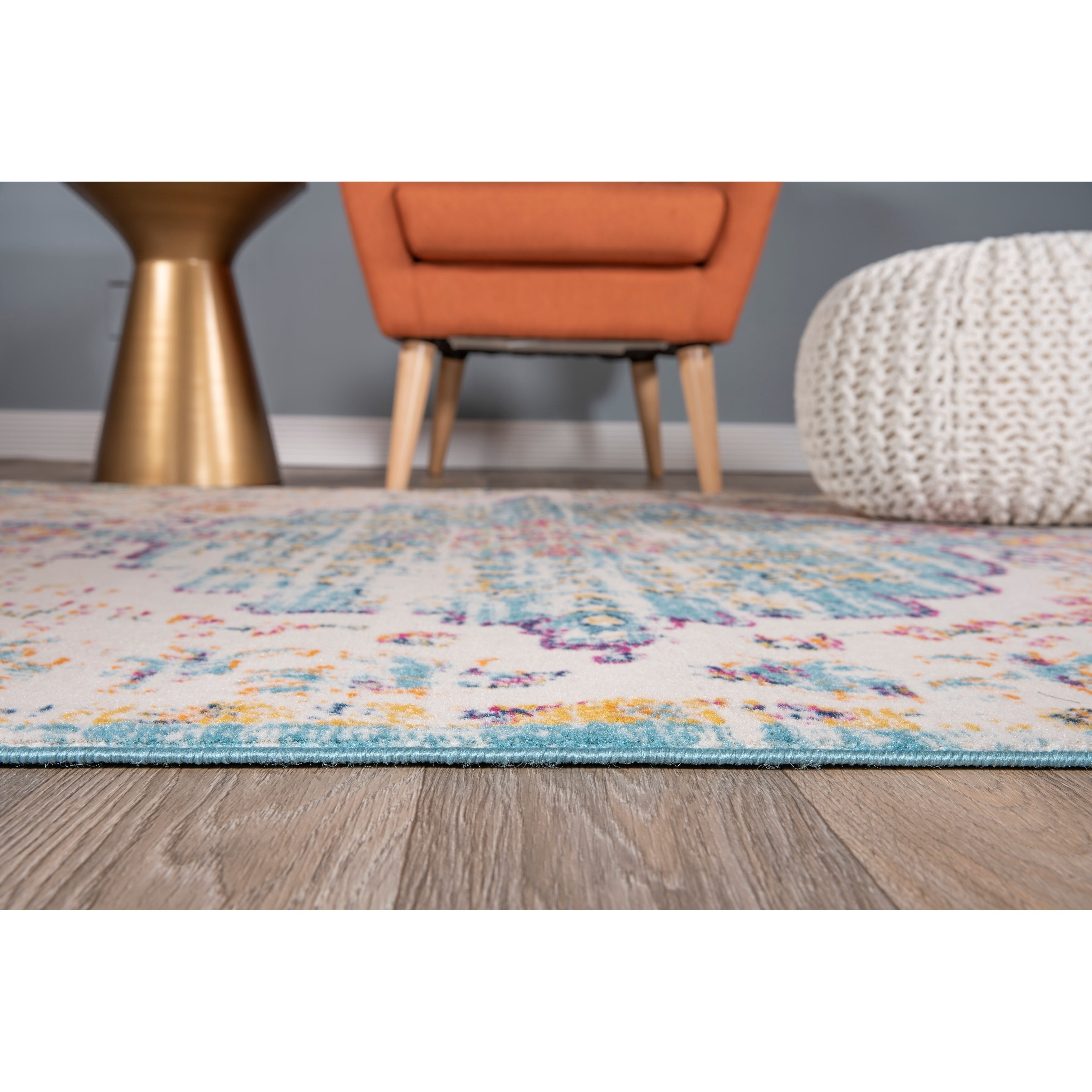 The Curated Nomad Beulah Abstract Vintage Oriental Rug 5 3 X 7 7
