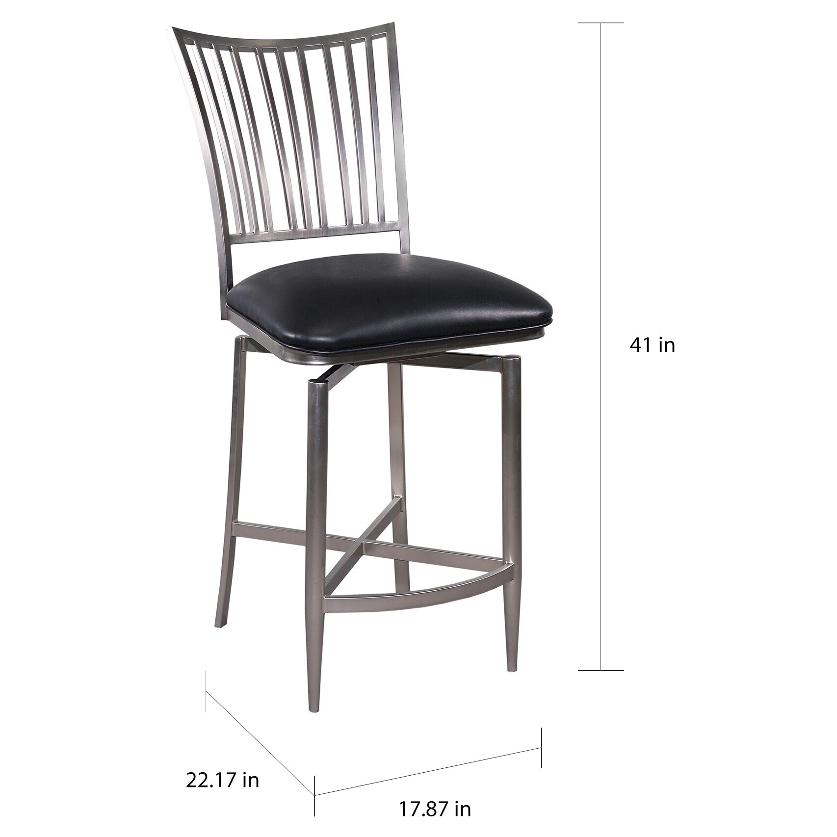 Brushed nickel swivel bar best sale stools