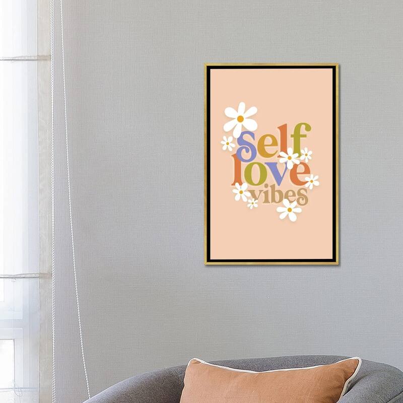 iCanvas "Self Love Vibes" by Dominique Vari Framed