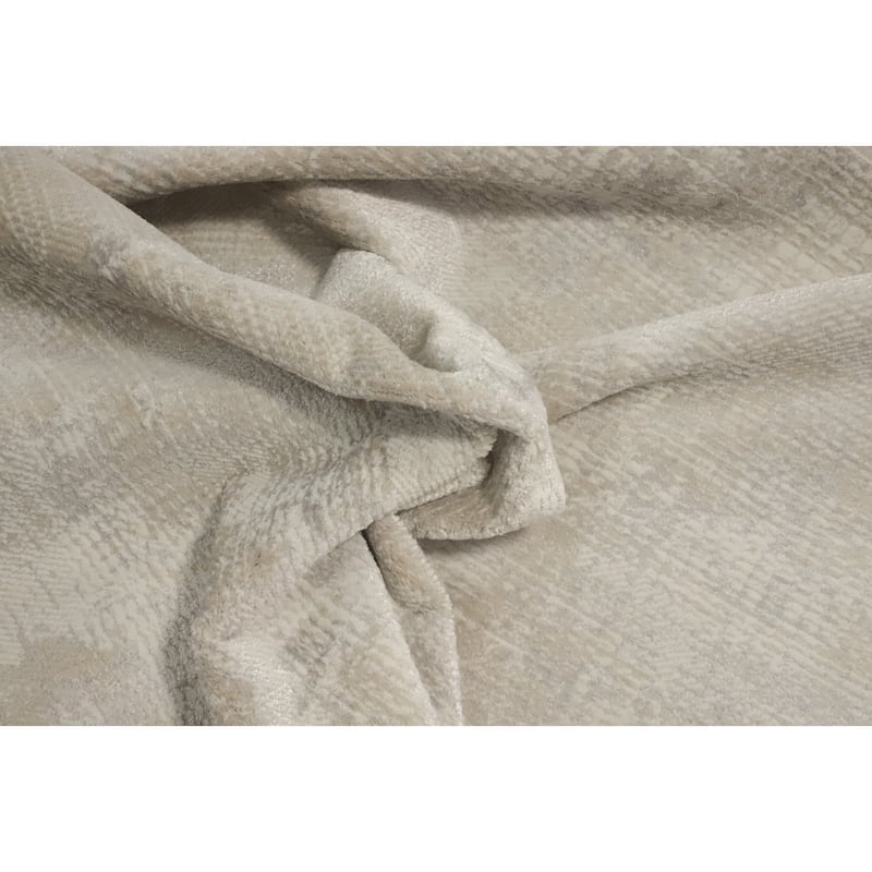 Machine Made Oriental Polyester Carpet Modern Contemporary Beige & Ivories Modern Area Rug - 7' 5'' X 5' 2''