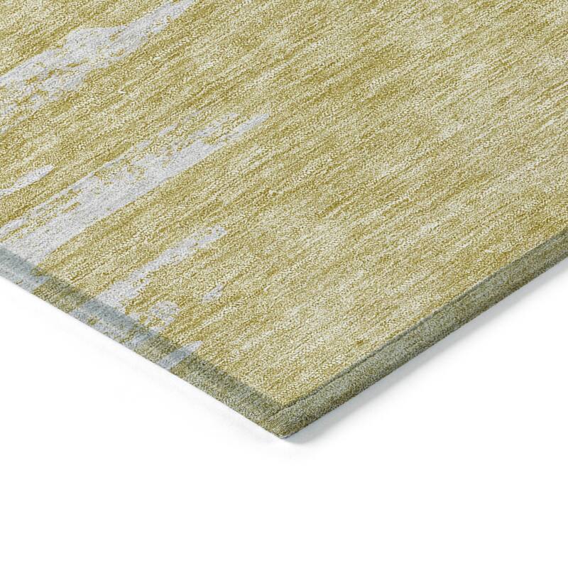 Machine Washable Indoor/ Outdoor Chantille Abstract Ombre Rug