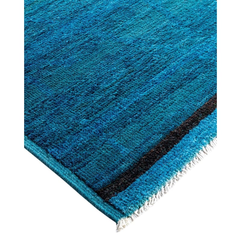 Contemporary Overdyed Wool Hand Knotted Area Rug - 6' 3" x 8' 10"