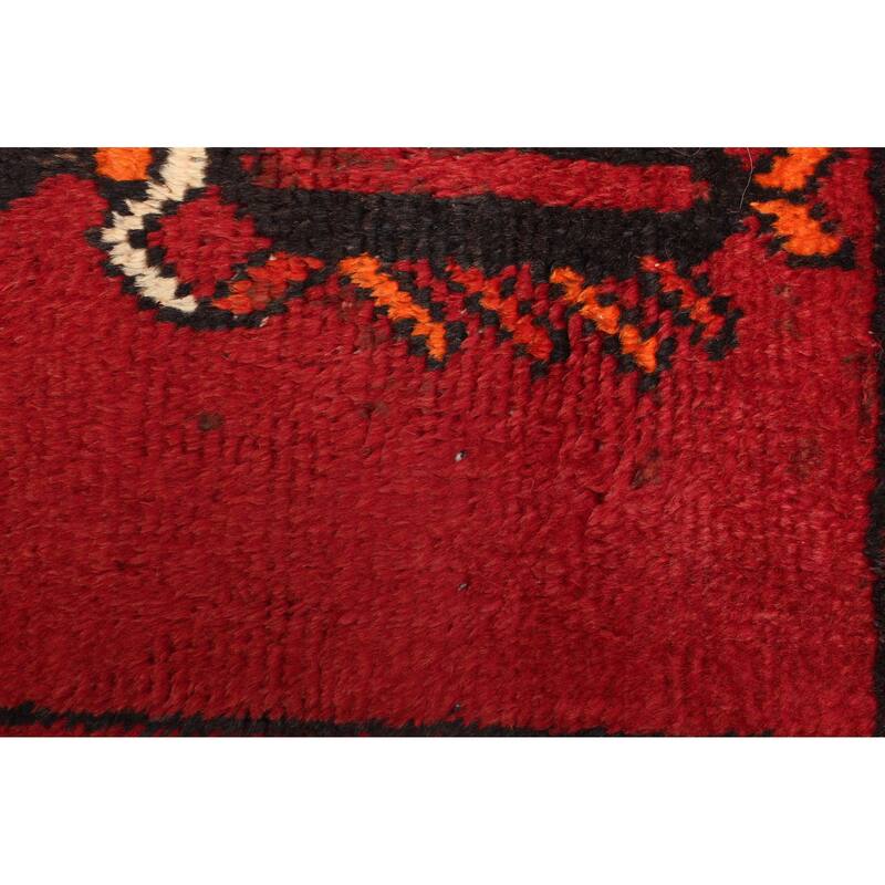 ECARPETGALLERY Hand-knotted Andelz Dark Red Wool Rug - 4'2 x 6'6