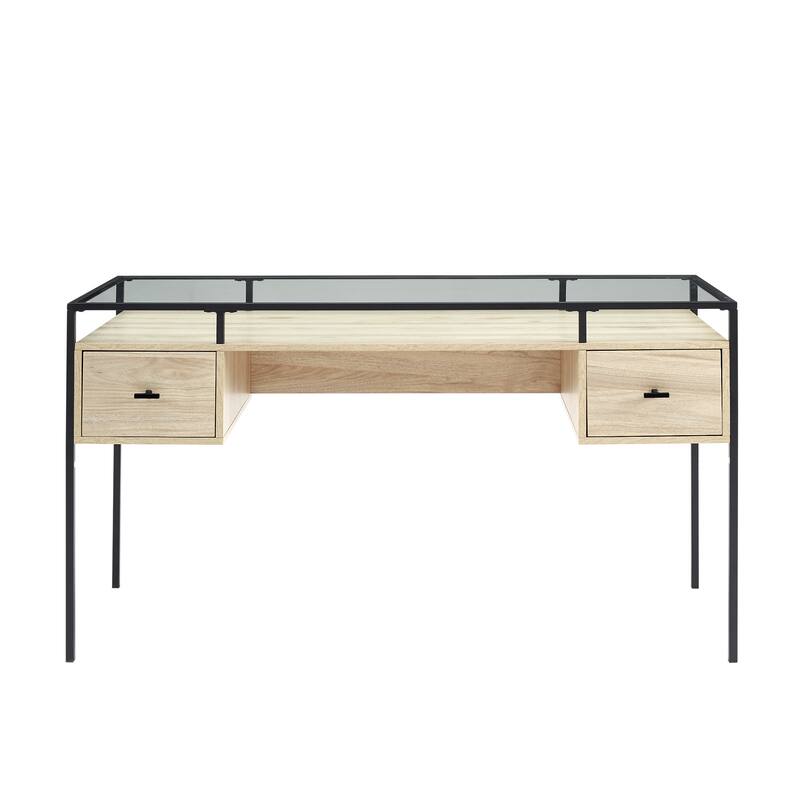 Middlebrook 56-inch Glass Top Writing Desk