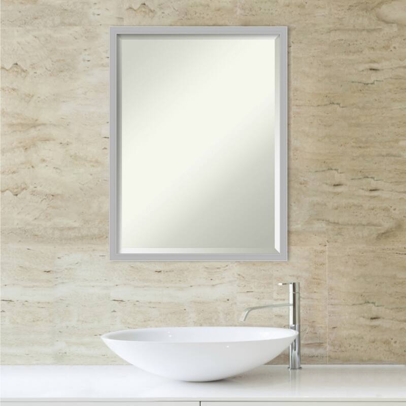 Beveled Bathroom Wall Mirror - Hera Frame