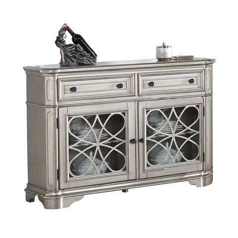 Wood Dining Server with 2 Drawers and 2 Doors