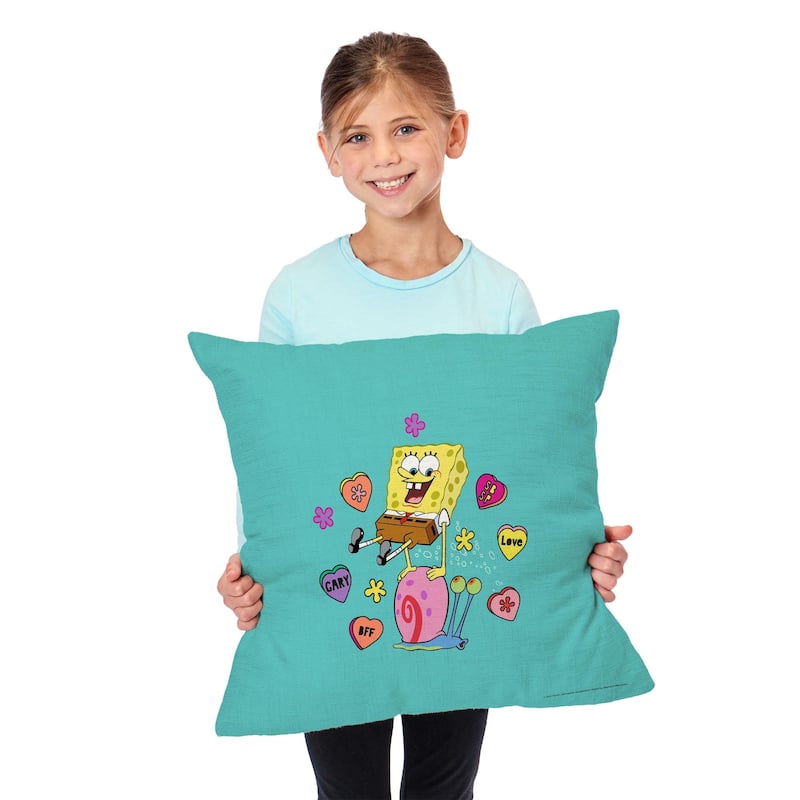 Nickelodeon Spongebob Valentine's Day 18 Inch Throw Pillow