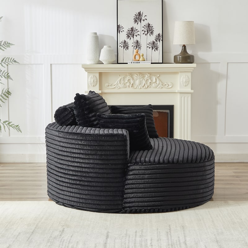GDFStudio - Emberwood Corduroy Single Sofa Cloud Recliner