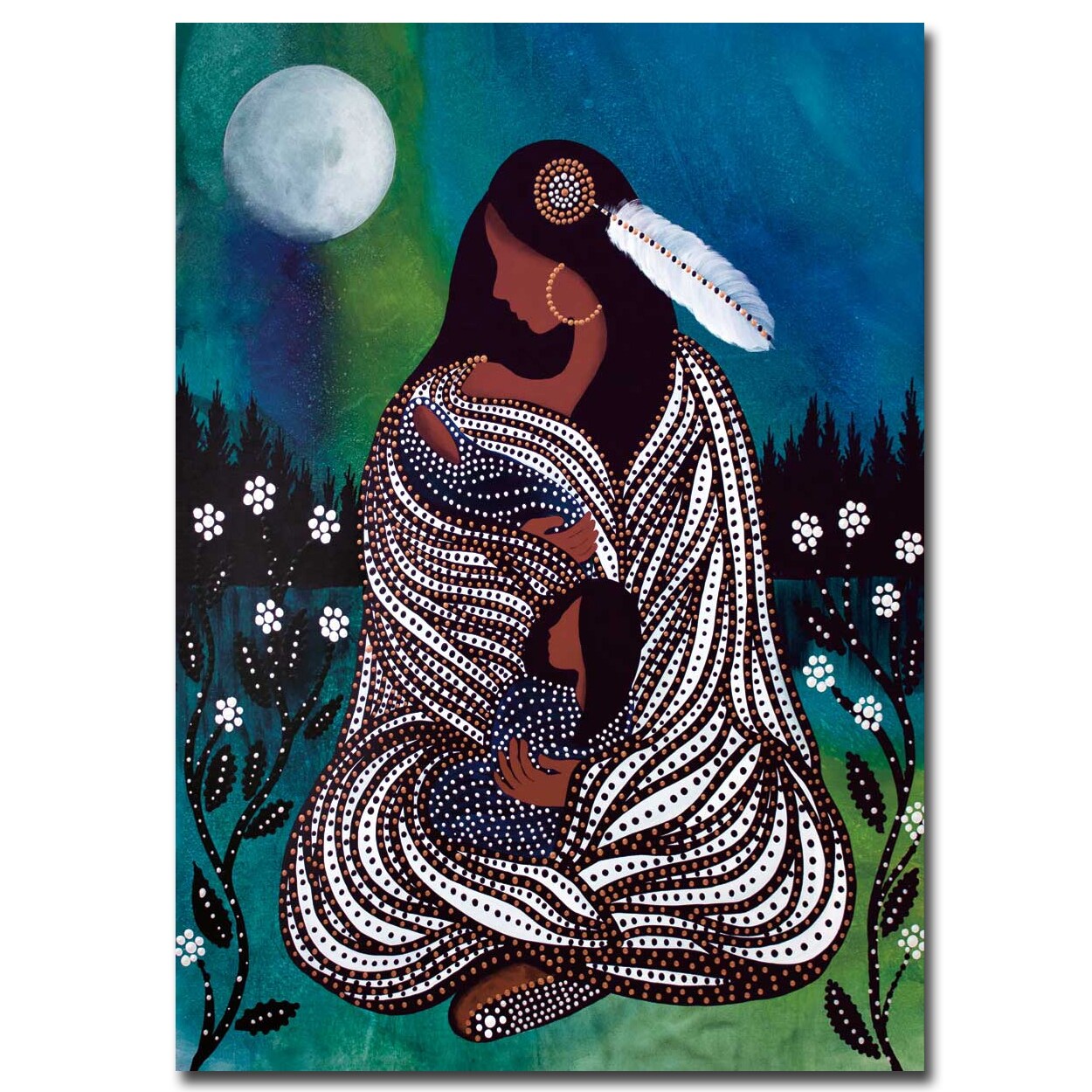 Loving Arms by Betty Albert Gallery Wrapped Canvas Giclee Art (36 in x 24 in)
