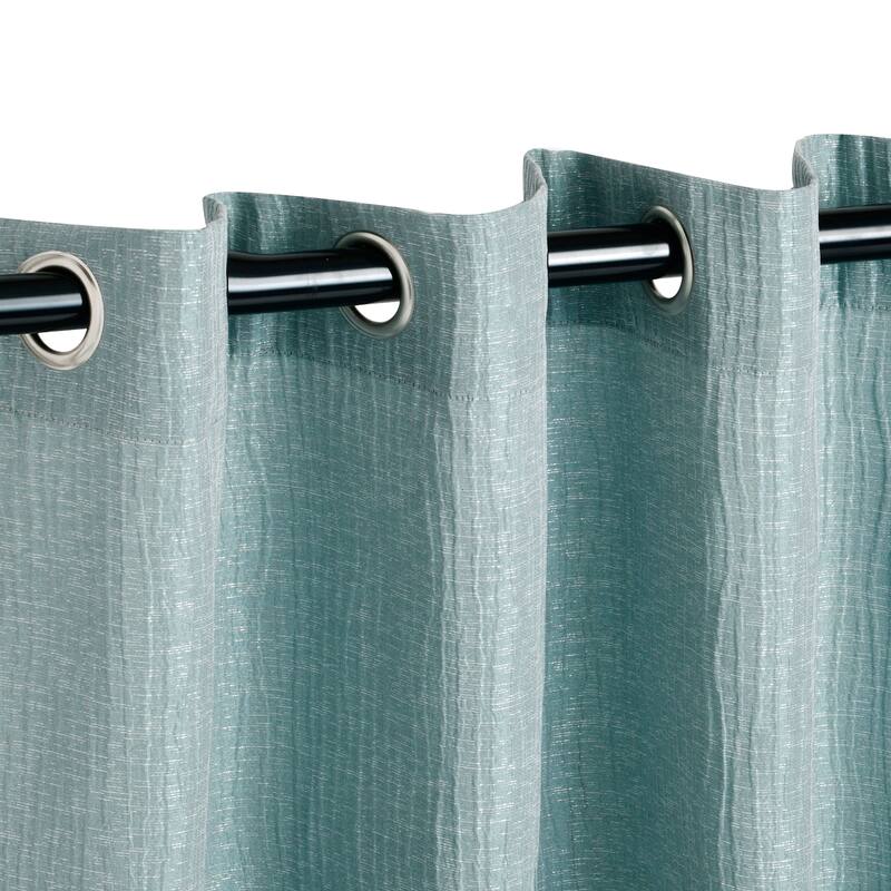 Superior Hebbe Cascade Jacquard Grommet Curtain Panel (Set of 2)