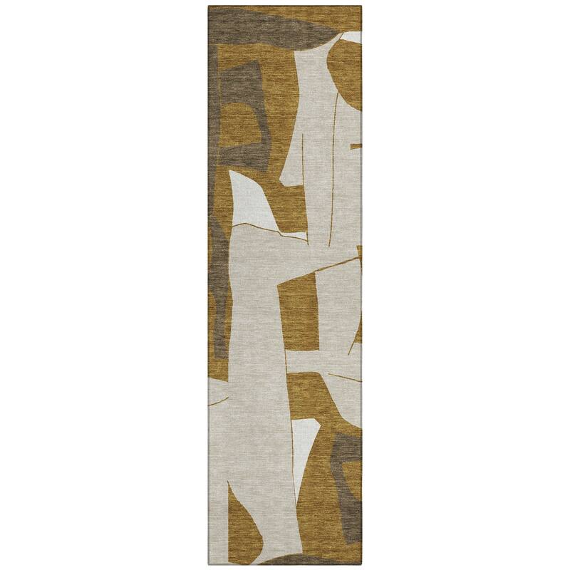 Machine Washable Indoor/ Outdoor Modern Crestone Chantille Rug