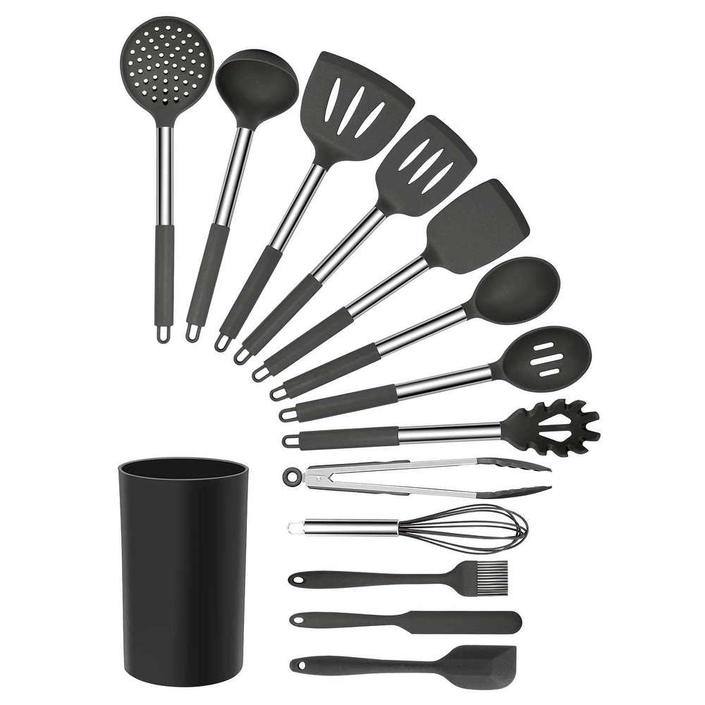 Mainstays 28-Piece Plastic Kitchen Tools and Gadgets Set, Pink 