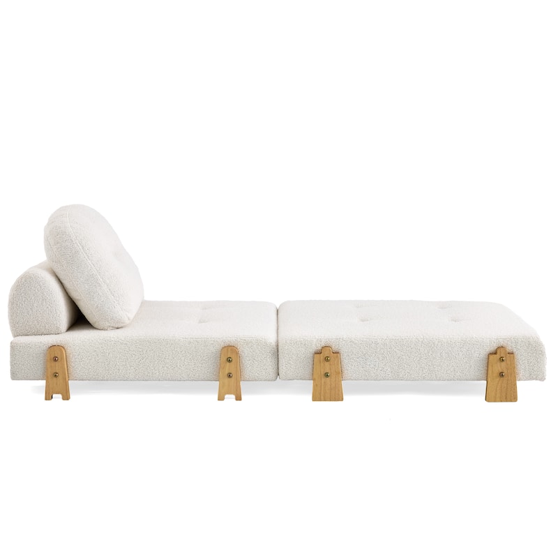 Christopher Knight Home - Lunessa Modern Upholstered Folding Ottoman with Backrest and Convertible Sleeper Design