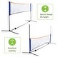 preview thumbnail 2 of 5, 10 Feet Portable Badminton Volleyball Tennis Net Set with Stand/Frame Carry Bag