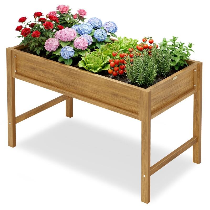 WINSOON Raised Garden Bed - Teak - 48x24"