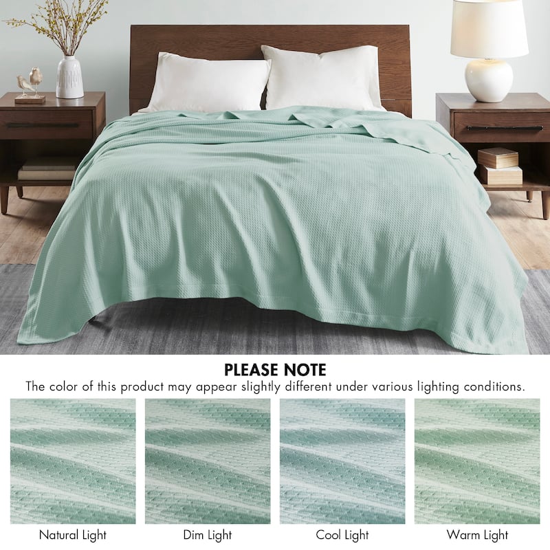 Madison Park Egyptian Cotton Solid Blanket