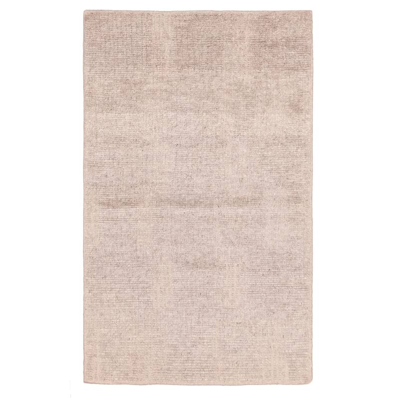 ECARPETGALLERY Hand-knotted Tangier Grey Wool Rug - 5'0 x 8'1