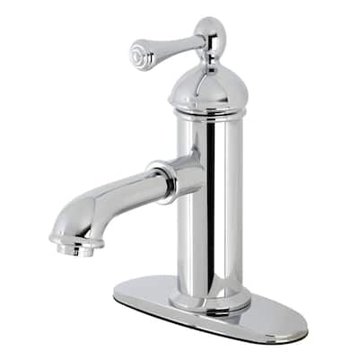 Kingston Brass Paris 1.2 GPM Single Hole Bathroom Faucet with Pop-Up