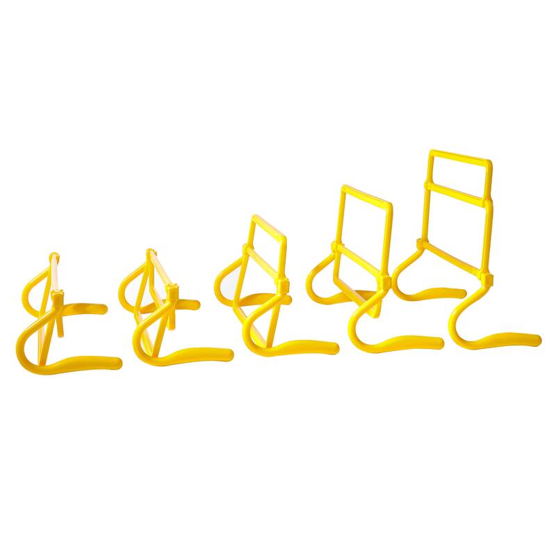 Trademark Innovations Adjustable Speed Training Hurdles (Set of 5) - Yellow
