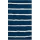 preview thumbnail 6 of 47, Martha Stewart by SAFAVIEH Chalk Stripe Wool/ Viscose Rug 3' x 5' - Wrought Iron/Navy - Rectangle
