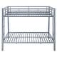 preview thumbnail 24 of 52, Metal Bunk Bed with 2 Built-in Ladders, Twin XL Over Queen/Full XL Over Queen Heavy Duty Bunk Bedframe with Guardrails for Kids