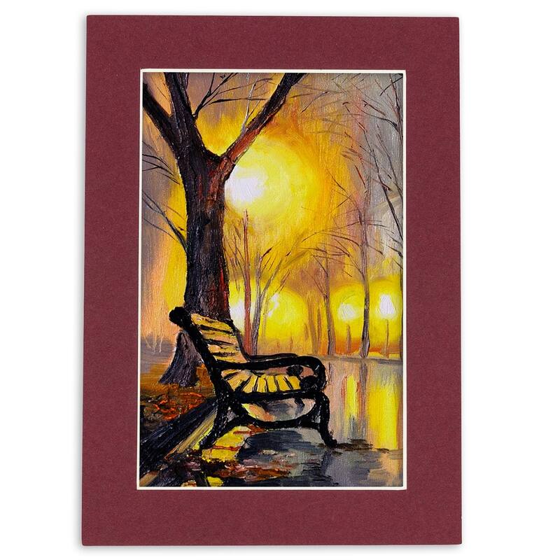 8x12 Mat for 11x14 Frame Precut Mat Board AcidFree Maroon 8x12 Photo
