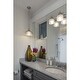 preview thumbnail 2 of 8, Phase 4 Collection 16 in. Brushed Nickel Small Modern Integrated 3CCT Integrated LED Linear Vanity Light
