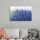 preview thumbnail 9 of 25, "Shades Of Blue Wild Flowers" Abstract Floral Landscape Canvas Wall Art