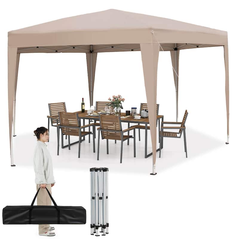 Hexagonal Pop Up Canopy Heavy Outdoor Portable Easy Up Canopy Tent