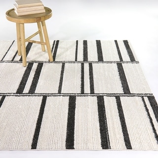 Edin Striped Transitional Area Rug