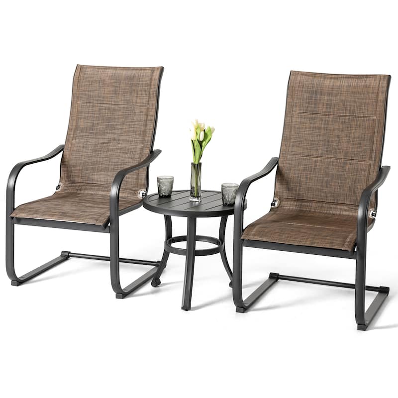Outdoor Textilene Dining Set with 1.57'' Umbrella Hole