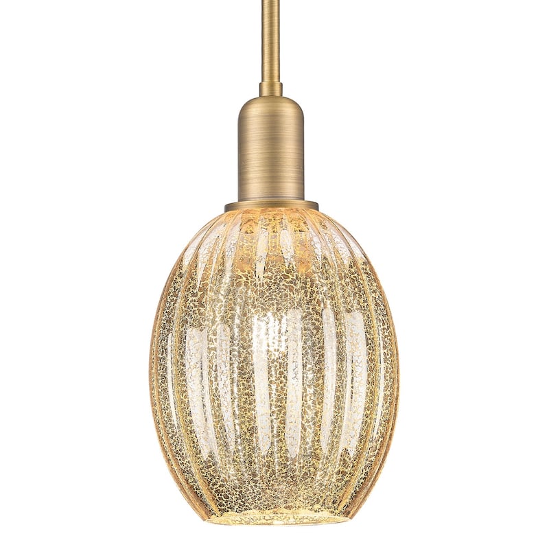Innovations Lighting 716-1S-G459-6ME Preston 6" Wide Mini Pendant with - Brushed Brass