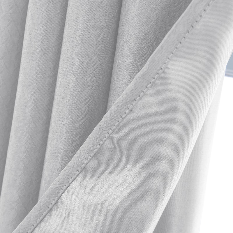 Lydia Matte Embossed Blackout Grommet Panel 95" inch - (1x) 52 x 95 in.