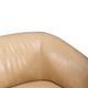 preview thumbnail 8 of 9, Liberty Furniture Donovan Leather Upholstered Swivel Accent Chair - Tan - Width 36" x Depth 33" x Height 28"