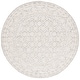 preview thumbnail 15 of 14, SAFAVIEH Handmade Ebony Lenina Modern Wool Rug 6' Round - Grey/Ivory - Round