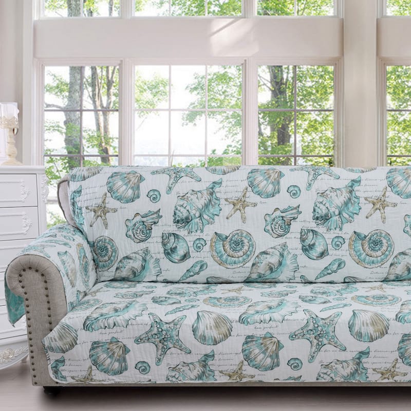 Barefoot Bungalow Cruz Reversible Sofa Protector - White