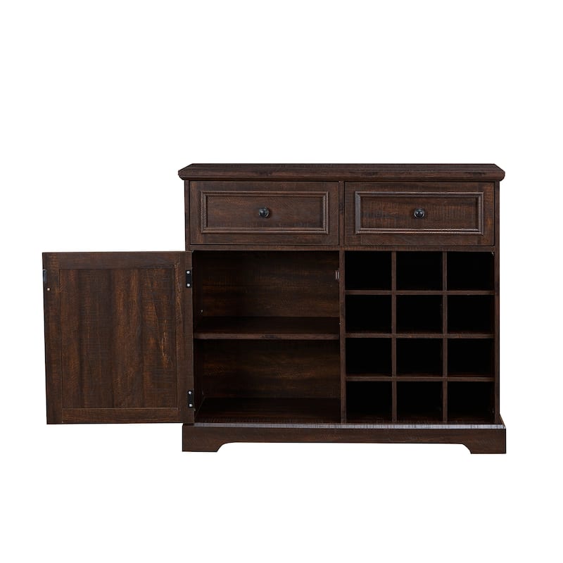 Buffet Sideboard with 2 Drawers and Removable Shelves