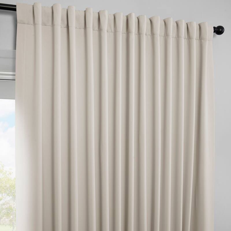 Exclusive Fabrics Extra Wide Room Darkening 84-inch Curtain (1 Panel)
