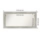 preview thumbnail 102 of 119, Dove Greywash Framed Non-Beveled Custom Wall Mirror, Bathroom Vanity Mirror Outer Size: 52 x 26