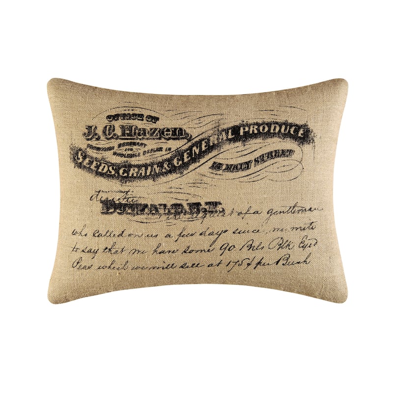 18" x 24" General Produce Burlap Printed Pillow