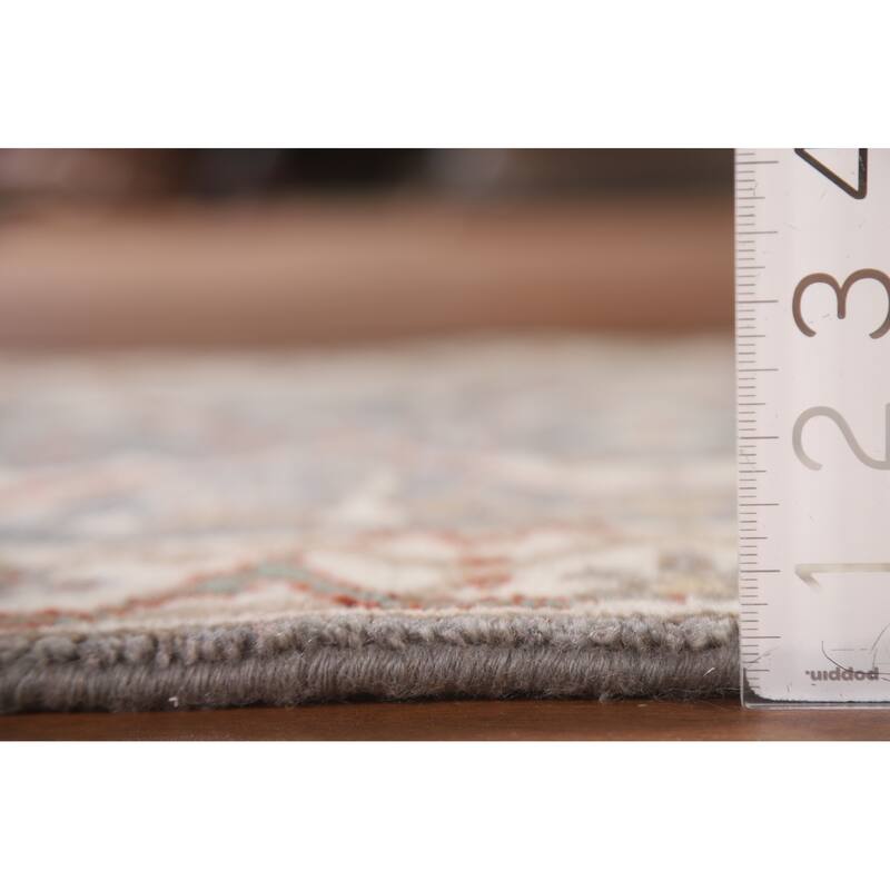 Grey Oushak Indian Area Rug Handmade Wool Carpet - 2'0"x 3'0"