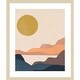 preview thumbnail 1 of 8, Amanti Art Paper Mesa II by June Erica Vess Wood Framed Wall Art Print - Svelte Natural