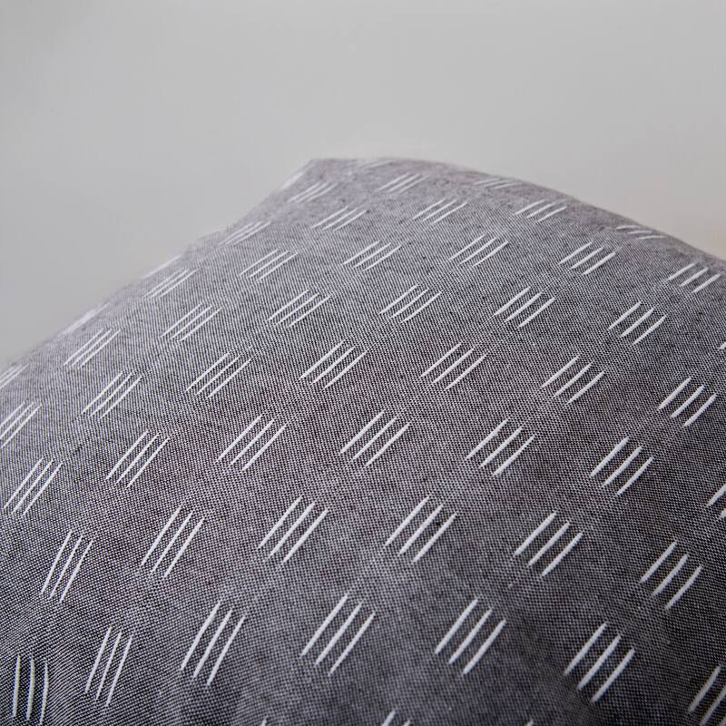 Rizzy Home Drop Stitched Woven Throw Pillow